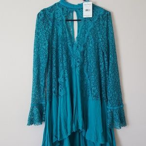 Ocean Blue Free People Tunic